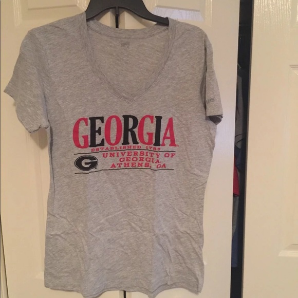 Soffe Tops - UGA v-neck T-shirt